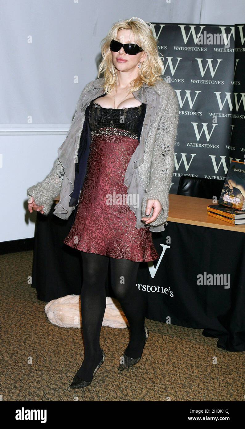 Courtney Love at a signing for her book 'Dirty Blonde The Diaries of