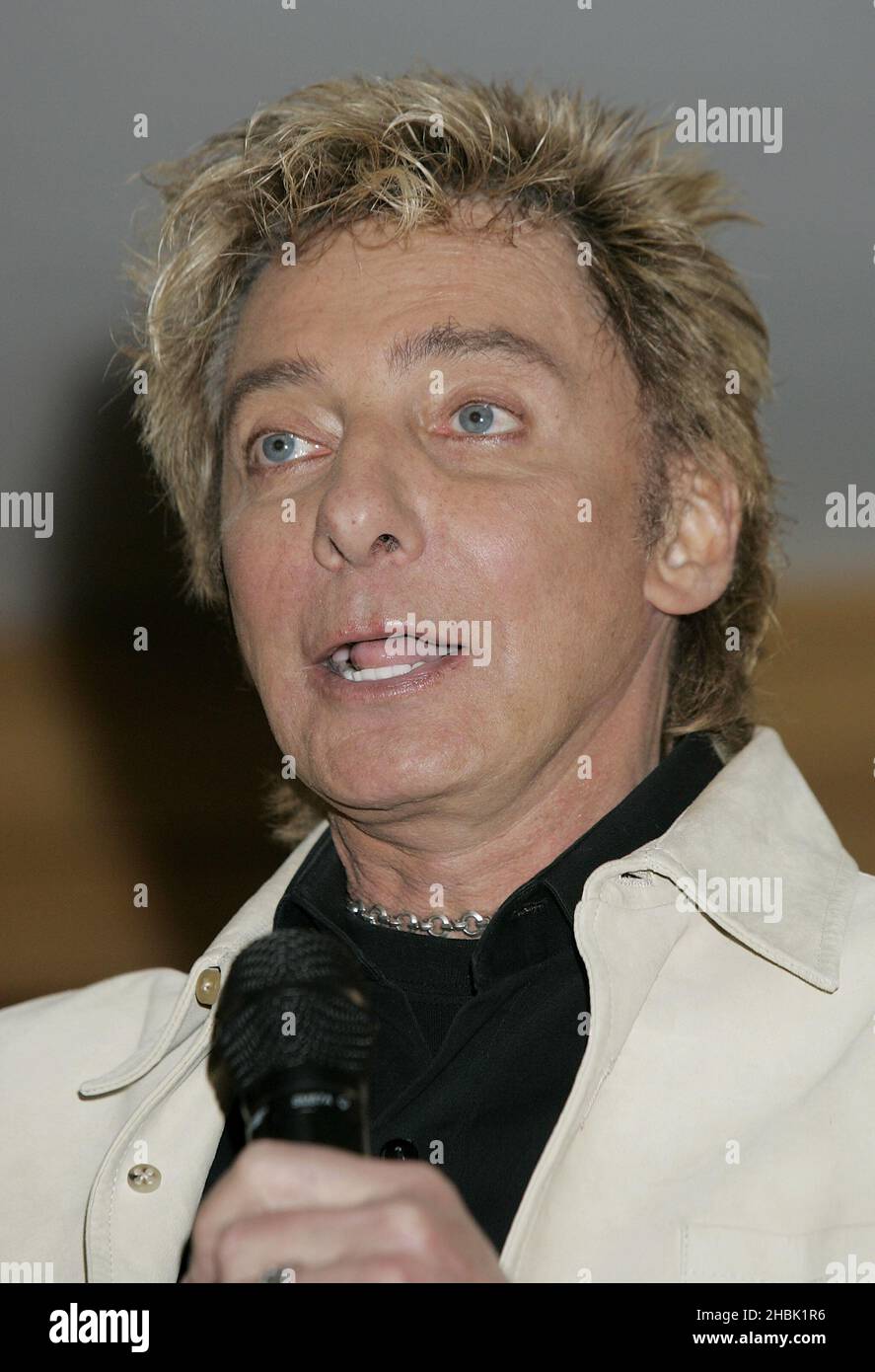 Barry Manilow at his signing of his new album 'The Greatest Songs Of