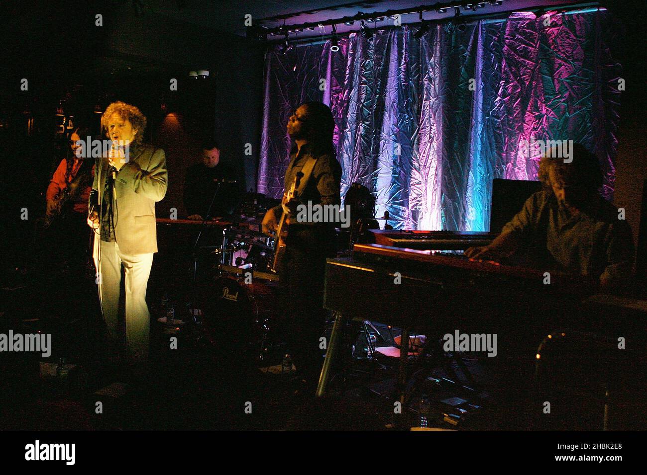 Simply Red in concert live at Ronnie Scott's in central London on January 31, 2007. Stock Photo