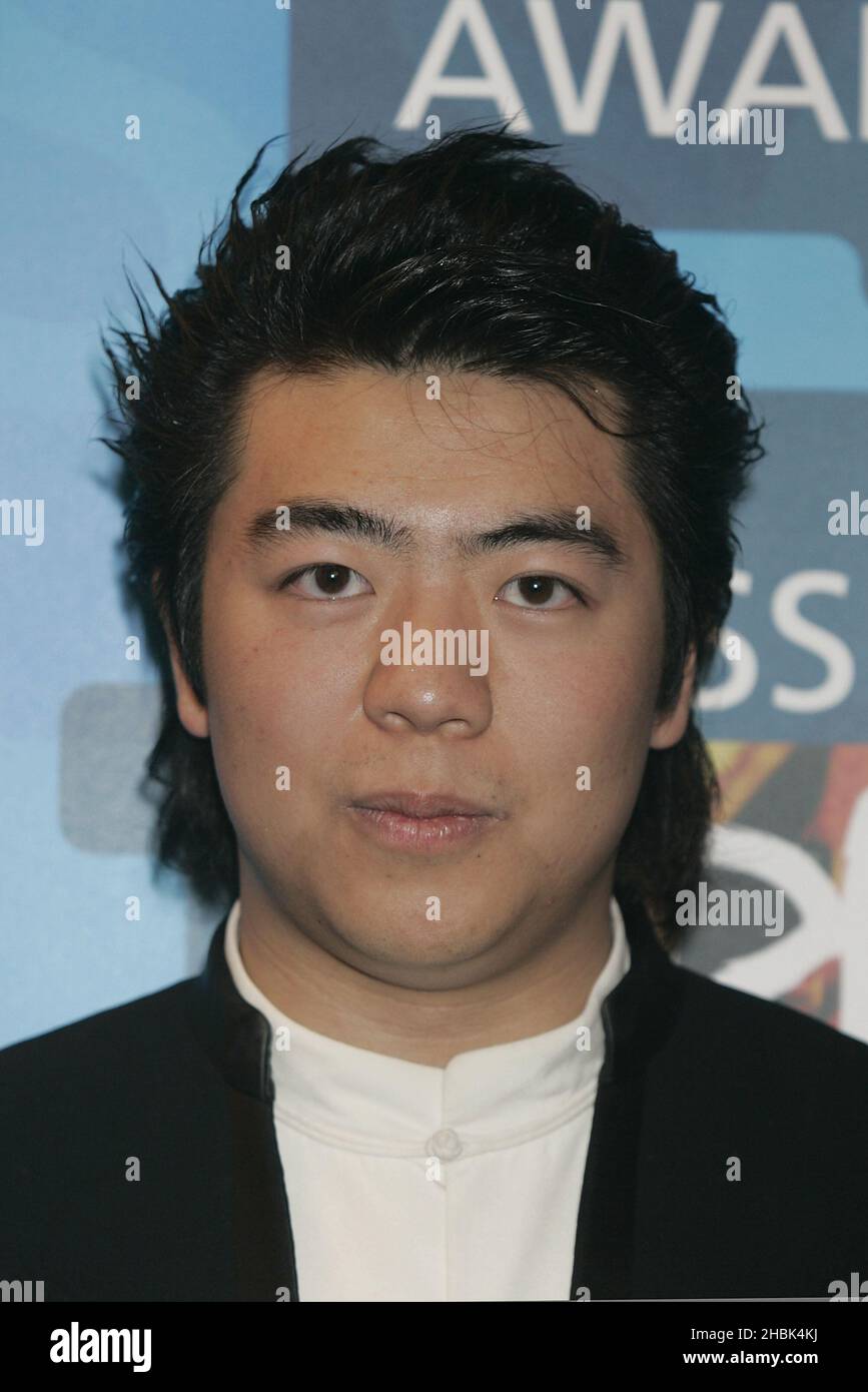 Lang Lang attending the 2007 Classical BRIT Awards, at the Royal Albert Hall, west London on 03/05/2007. Stock Photo