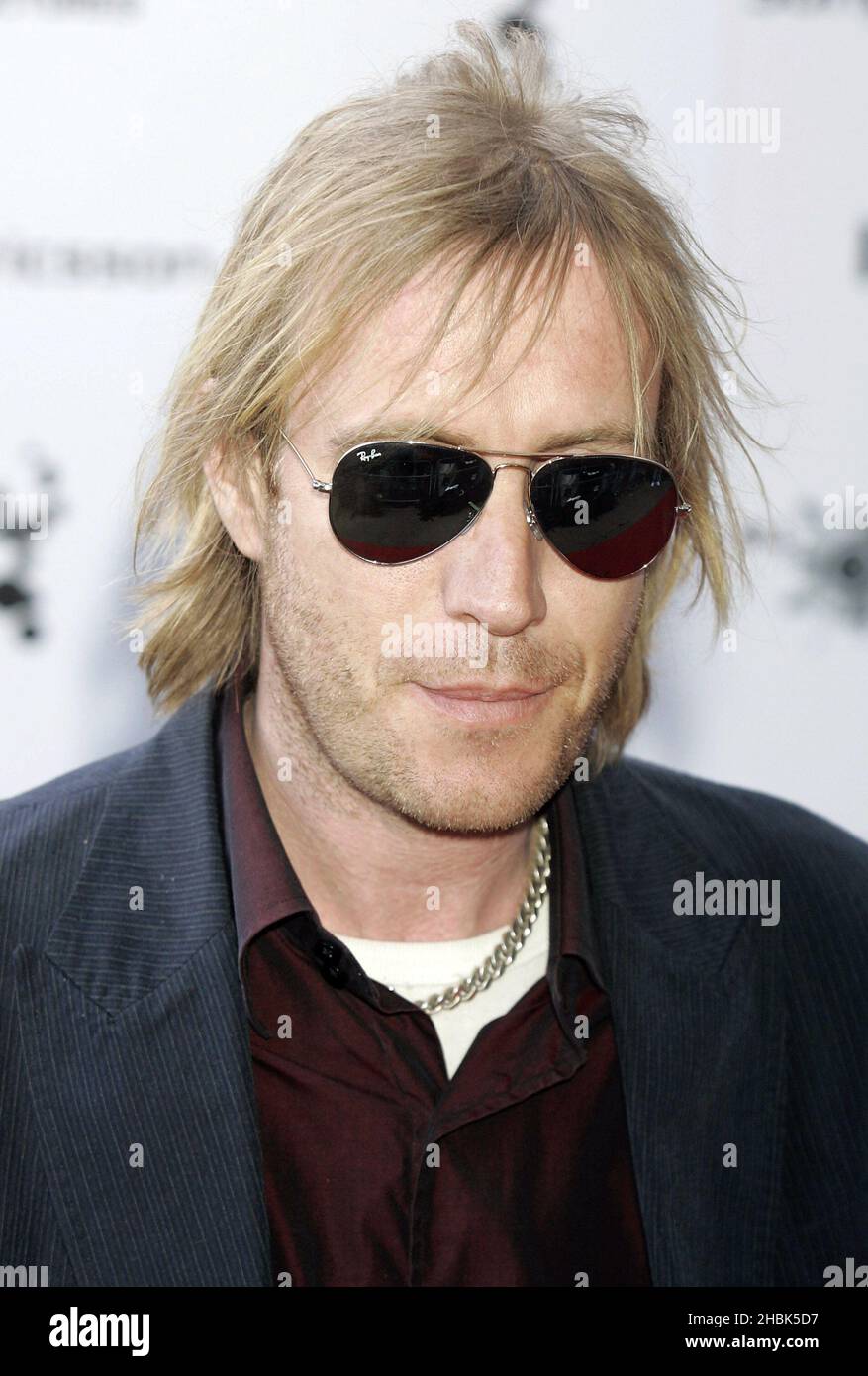 Rhys Ifans attends the launch of the 'All Tomorrow's Pictures,' exhibition at the Institute of Contemporary Arts in central London on May 30, 2007. Stock Photo