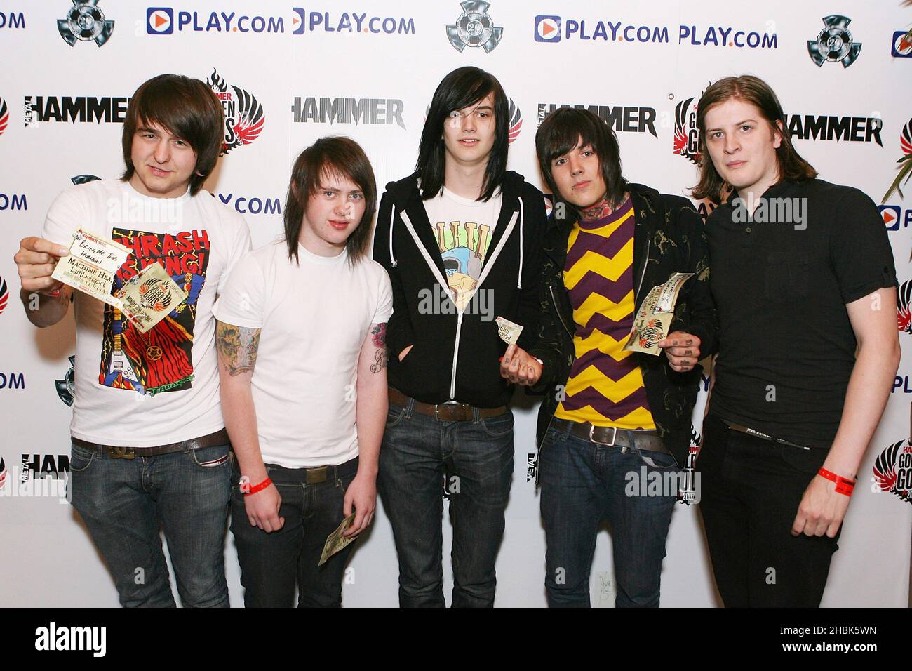 Bring Me The Horizon arrive at the Metal Hammer Awards held at Koko