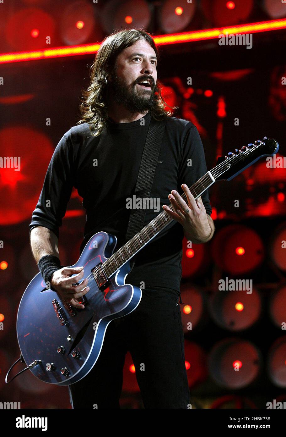Dave Grohl On Stage During Foo Fighters Performance During The Charity Dave Grohl On Stage During Foo Fighters Performance During The Charity