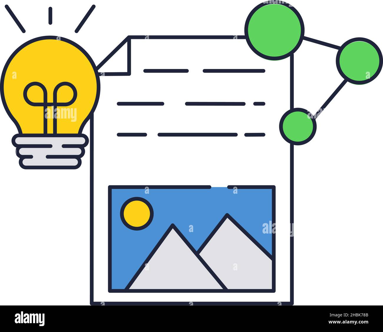 Social media content creation share vector icon Stock Vector Image ...