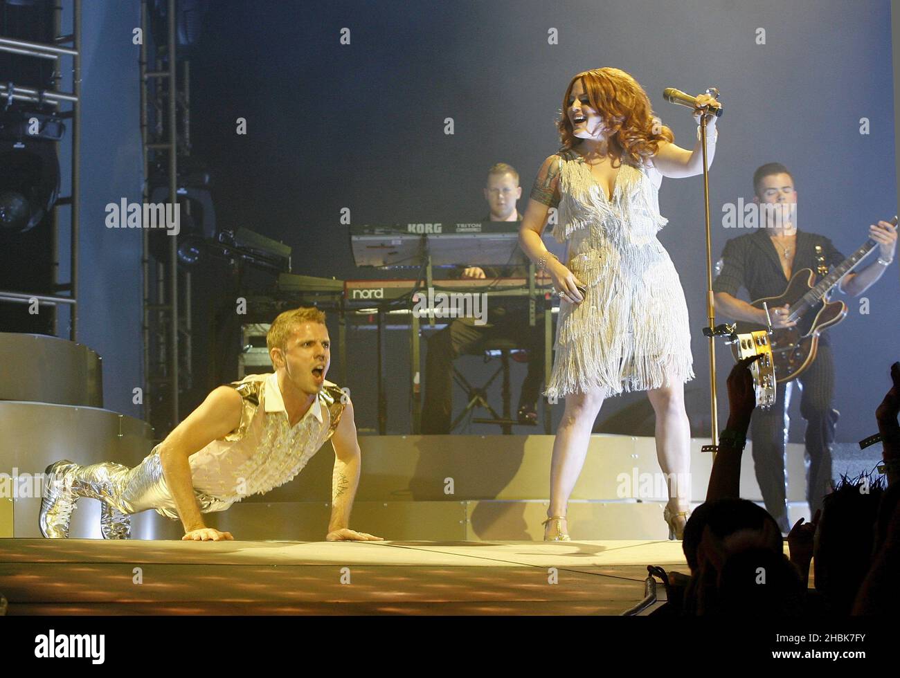Scissor Sisters perform at the 02 Arena, North Greenwich. Stock Photo