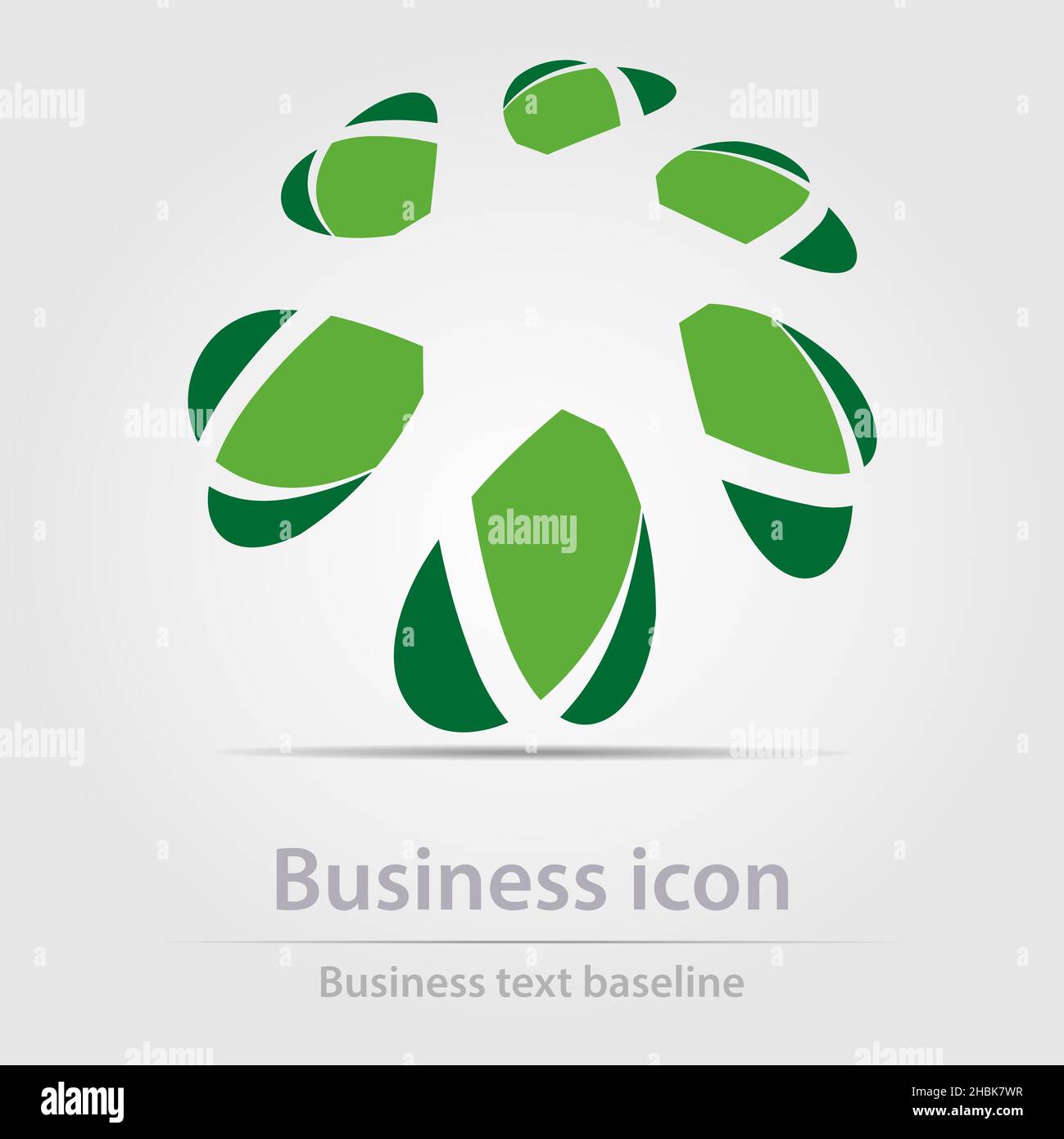 Originally designed color abstract vector business icon for creative design tasks Stock Vector