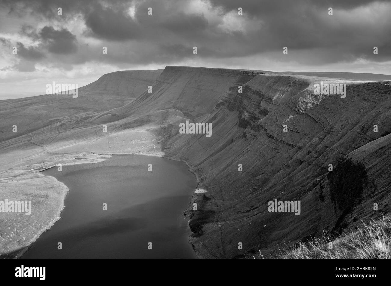 Llyn Y Fan Fach, Brecon Beacons, Wales, UK taken in Autumn Stock Photo