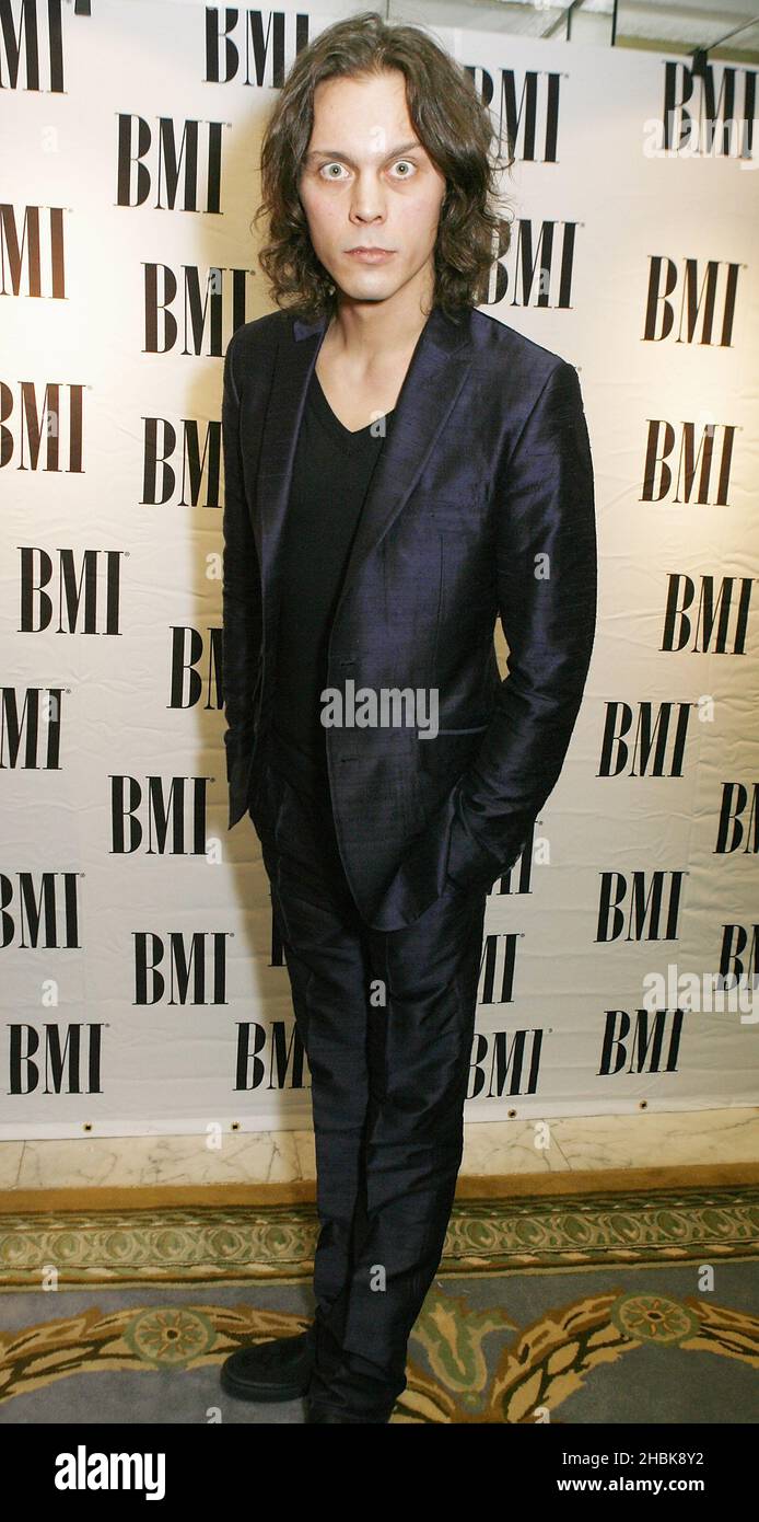 Ville Valo of Him attending the BMI Awards at the Dorchester Hotel, London. Stock Photo