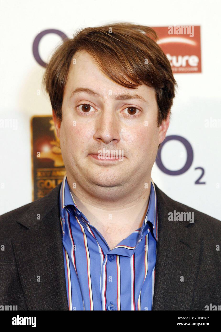 David Mitchell from the Peep Show hosts the Annual Golden Joystick Awards at the Hilton Hotel in London. Stock Photo