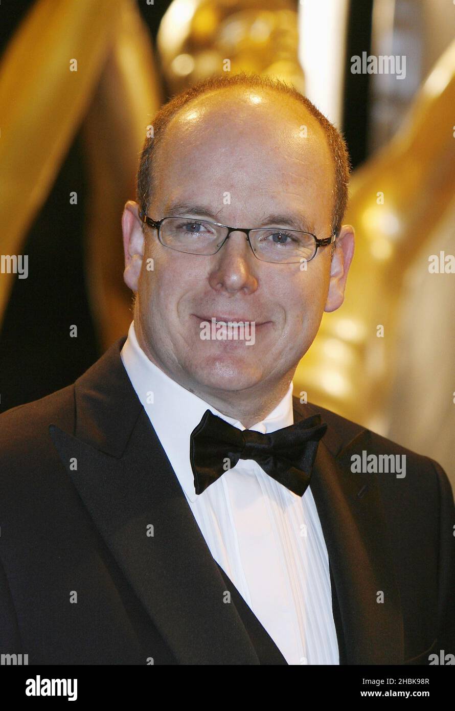 Prince Albert of Monaco arrives for the World Music Awards 2007 at the Sporting Club Casino in Monte Carlo, France. Stock Photo