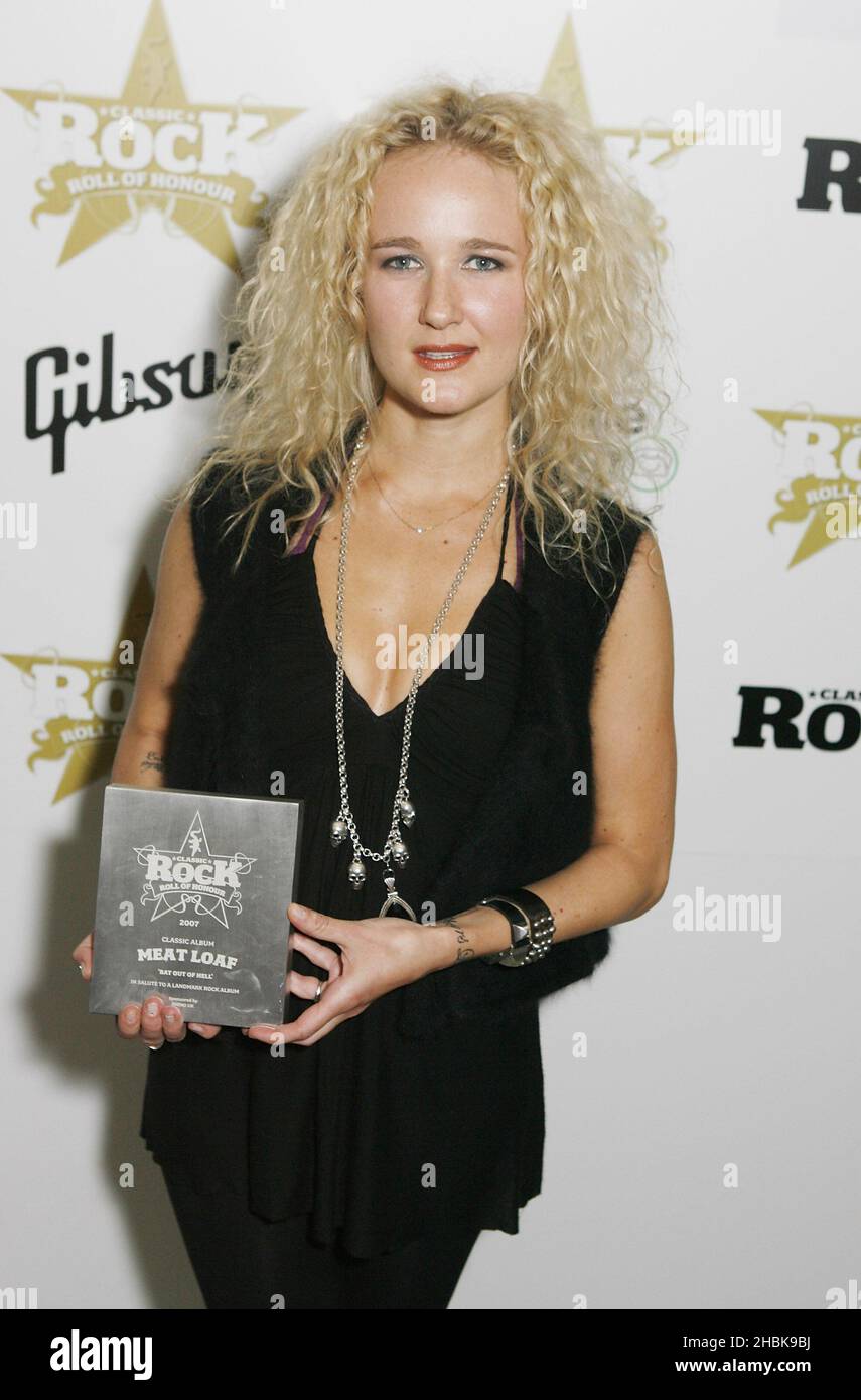 Pearl Aday collects Award for her father Meat Loaf for Classic Album