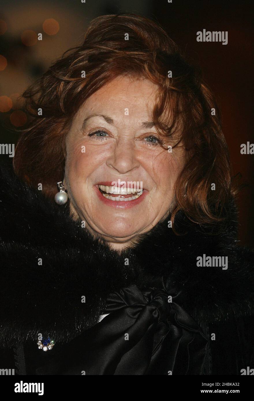 Lynda La Plante arrives at the Women in Film and Television Awards at The Hilton Hotel in central London. Stock Photo