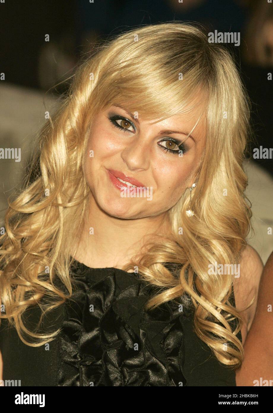 Tina O'Brien arrives at The Perfume Shop Celebrity Nose Of The Year at Mint Leaf in London. Stock Photo