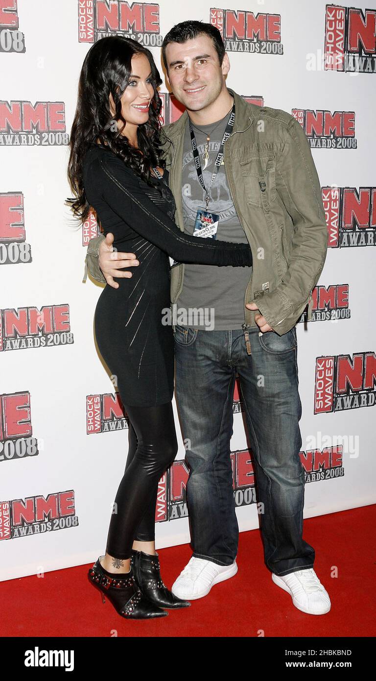 Joe Calzaghe arrives for the Shockwaves NME Awards 2008 at The O2 Arena
