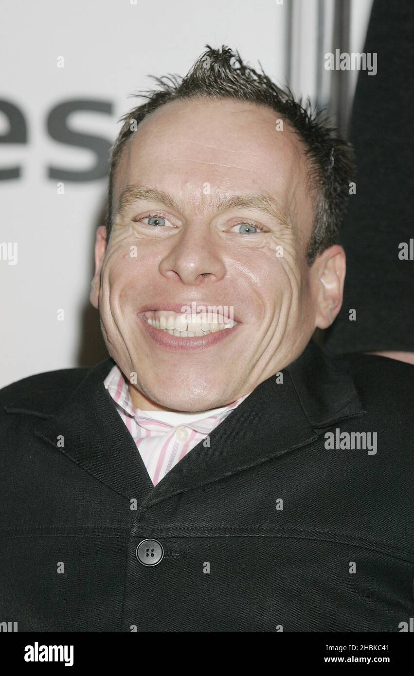 Warwick Davis of Chronicles of Narnia arrives at the Total Film And Sky Movies Red Carpet Preview, London. Stock Photo