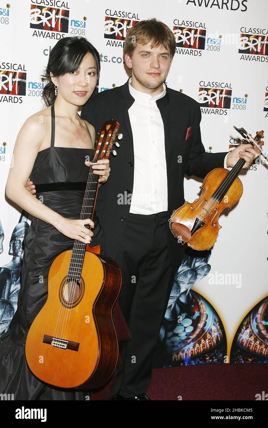 Xuefei Yang and Valeriy Sokolov during the Classical Brit Awards 2008 ...