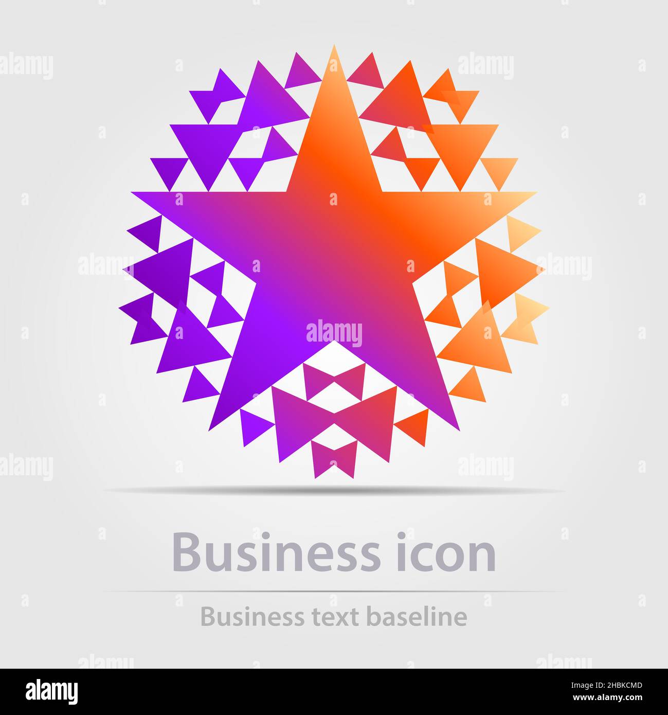 Originally designed color abstract vector business icon for creative design tasks Stock Vector