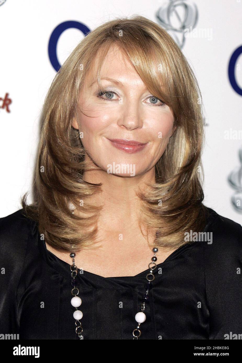 Kirsty Young of Oasis at O2 Silver Clef Awards at the Hilton Hotel, central London. Stock Photo