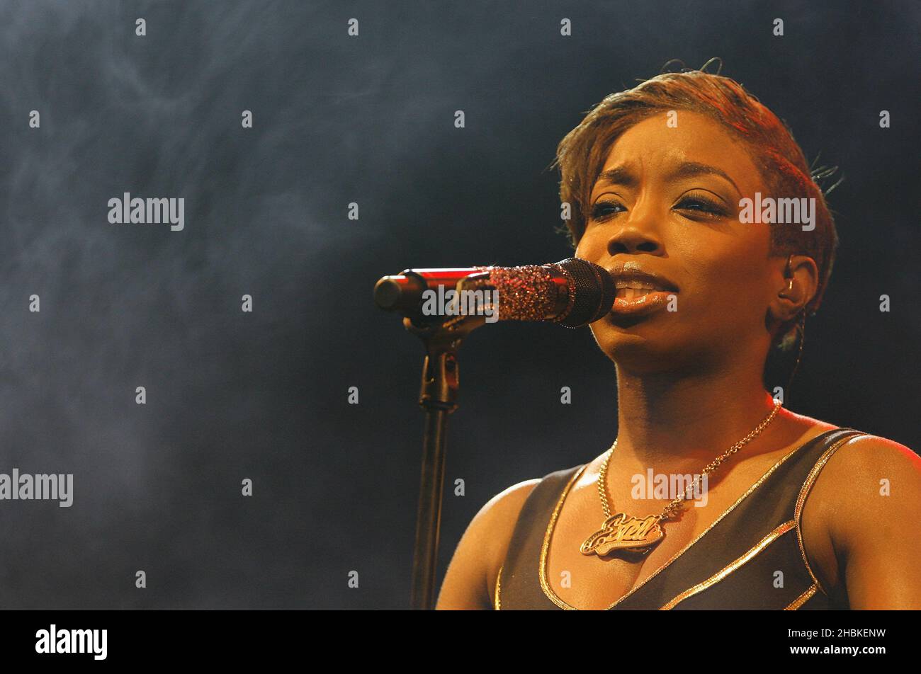 Estelle performs at the V Festival at Hylands Park, Chelmsford. Stock Photo