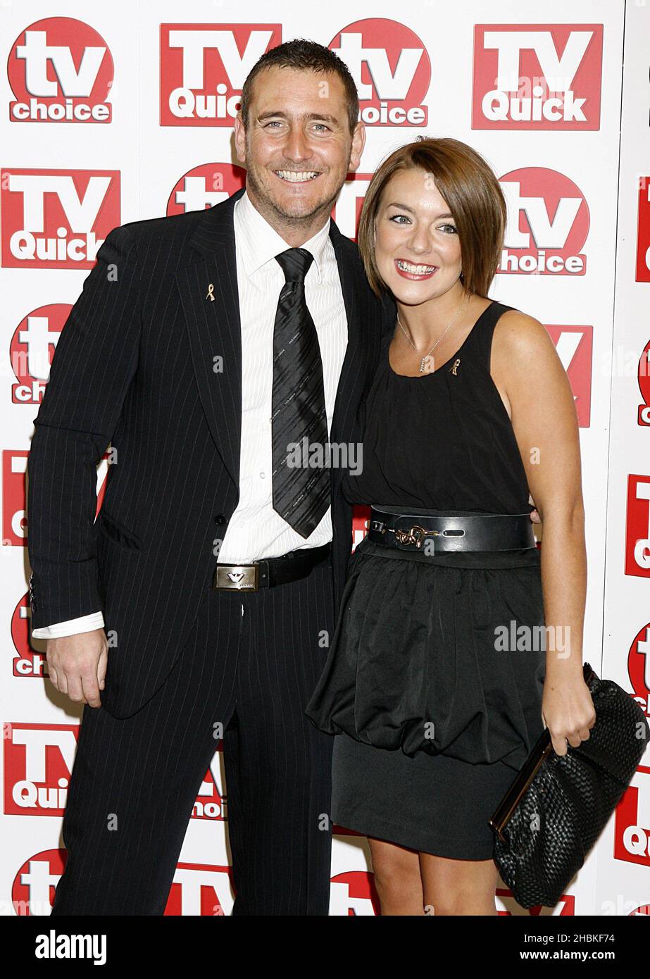 Will Mellor and Sheridan Smith arrive for the TV Quick and TV Choice awards 2008, at The Dorchester, Park Lane, London. Stock Photo