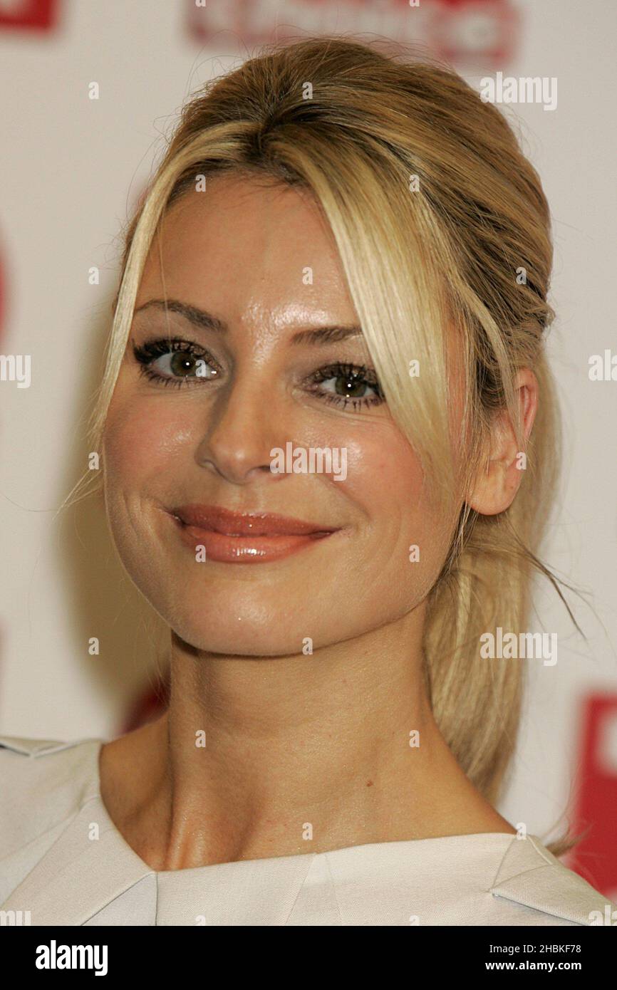 Tess Daly arrives for the TV Quick and TV Choice awards 2008, at The Dorchester, Park Lane, London. Stock Photo