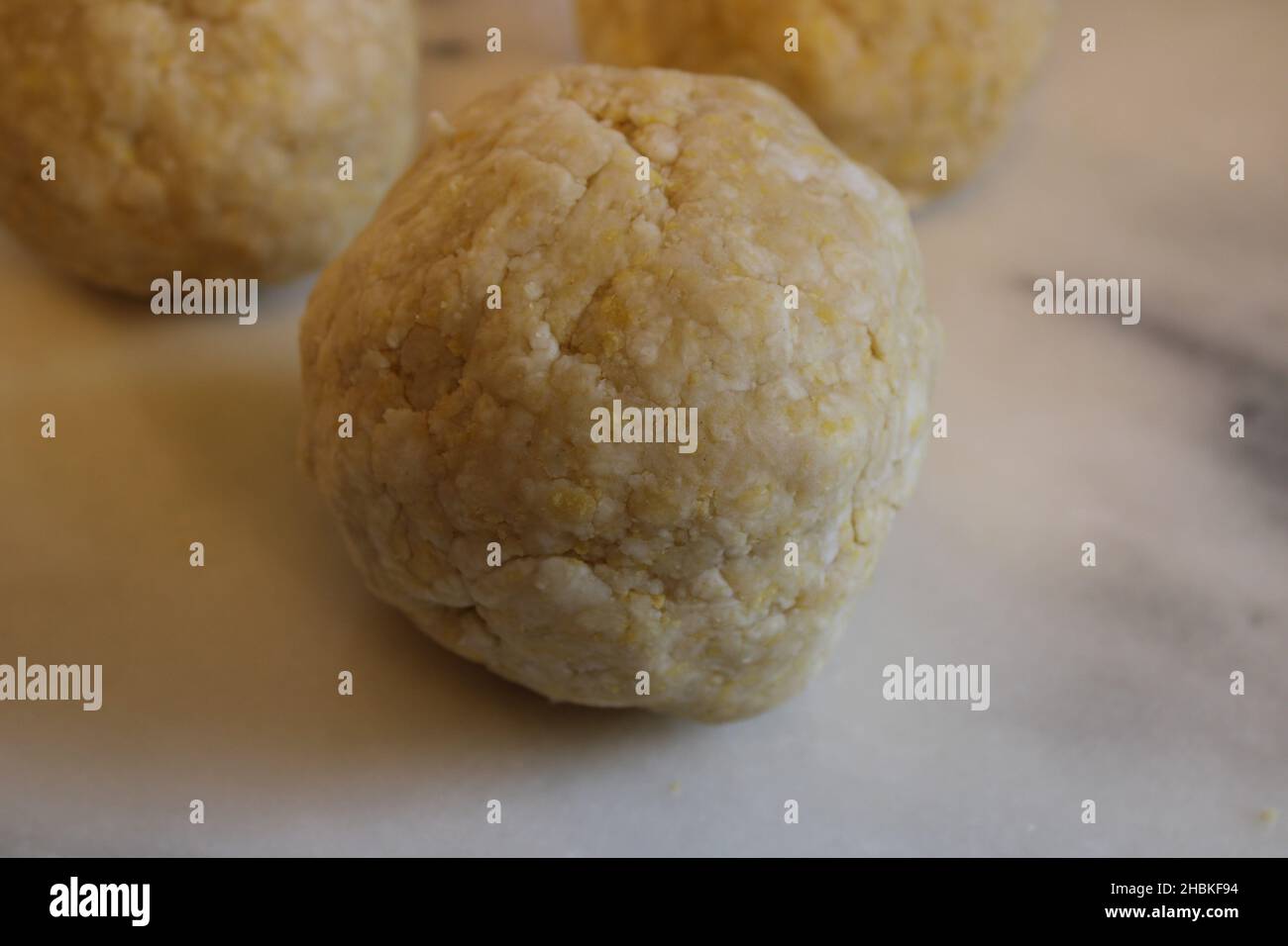 A Ball of Kifli Cookie Dough Stock Photo