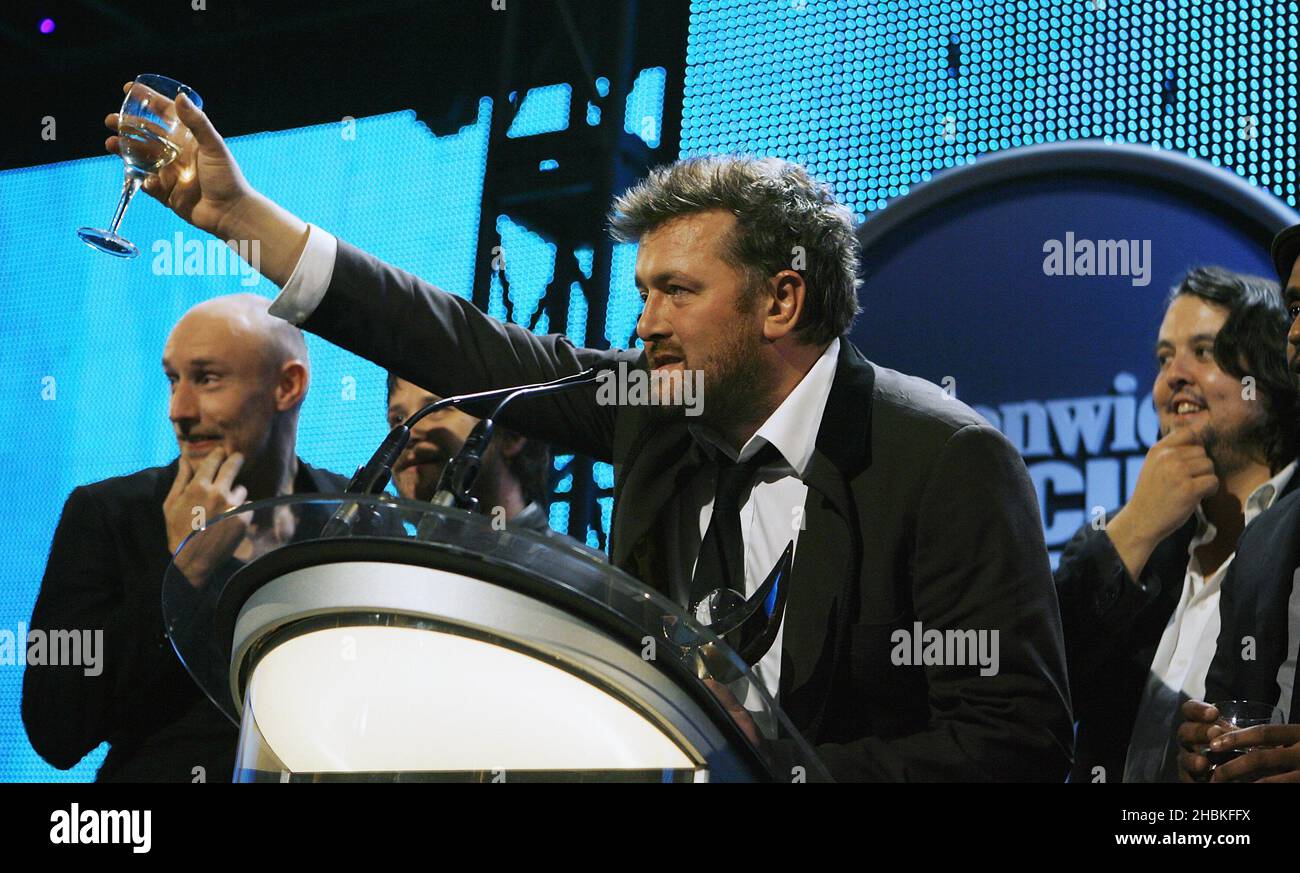 Elbow, Mercury Music Prize 2008 winners at the Mercury Music Awards at ...