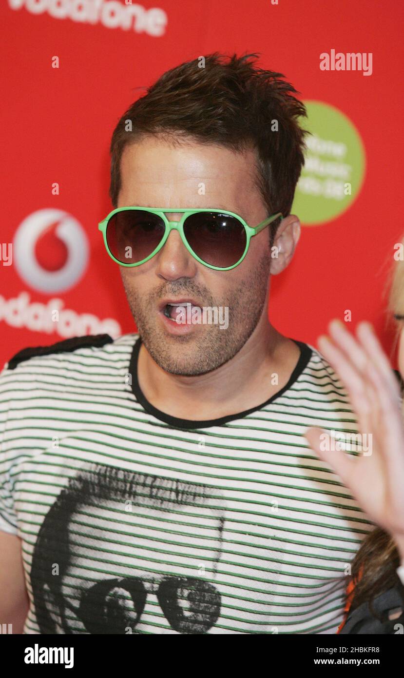 Jules De Martino of The Ting Tings arrives for the Vodafone Live Music Awards 2008, at Brixton Academy, Brixton, London. Stock Photo