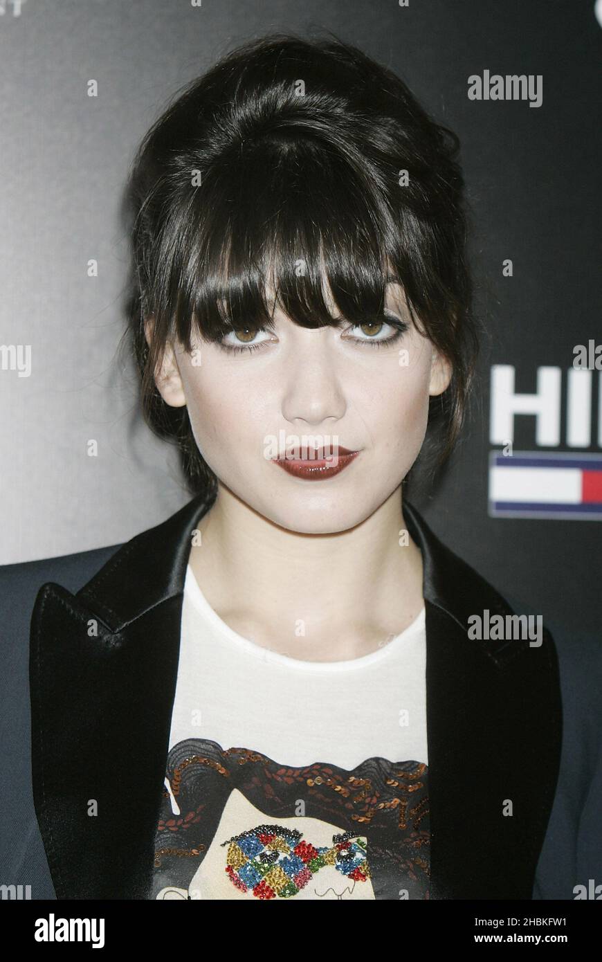 Daisy Lowe arrives at the Hilfiger Sessions at Porchester Hall, London