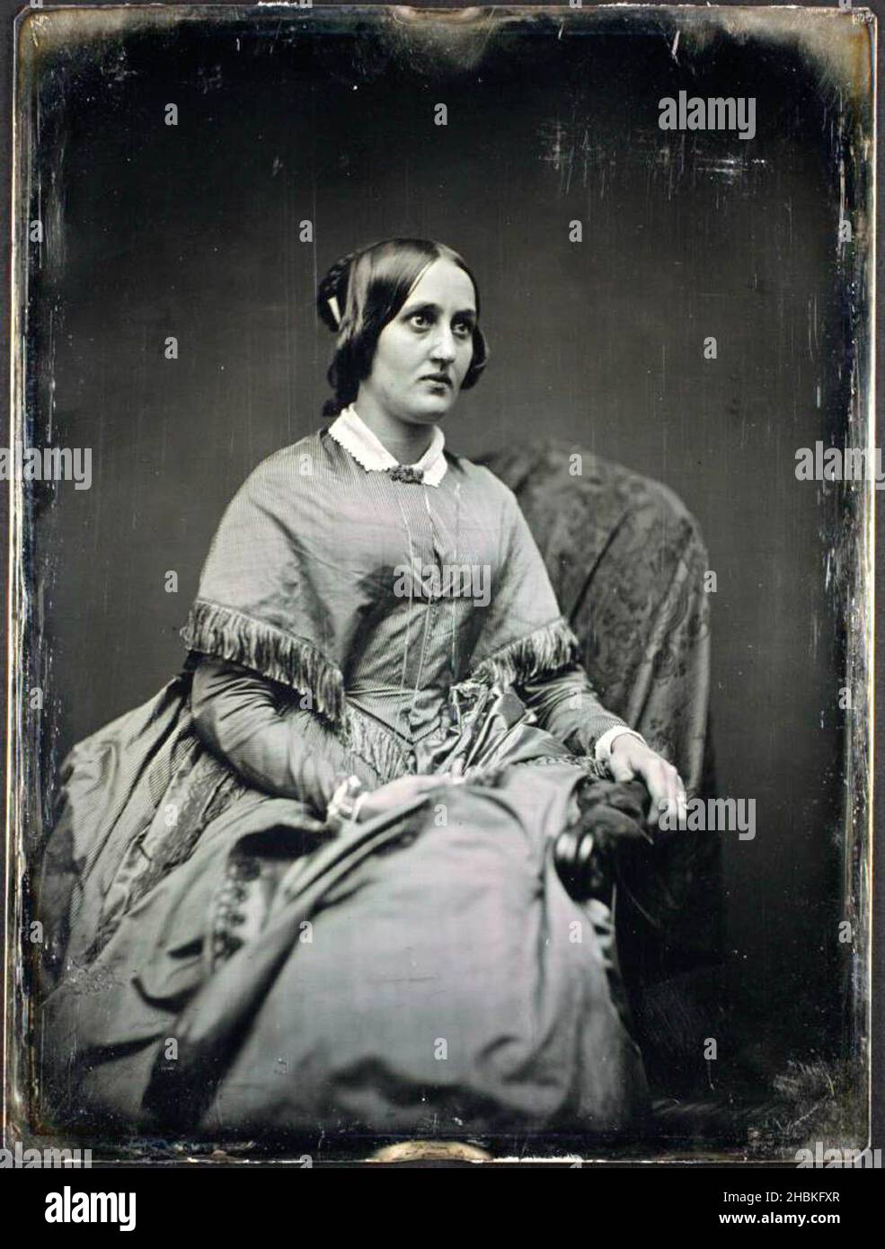 Sara Jane Lippincott ('Grace Greenwood'), circa 1850 Stock Photo