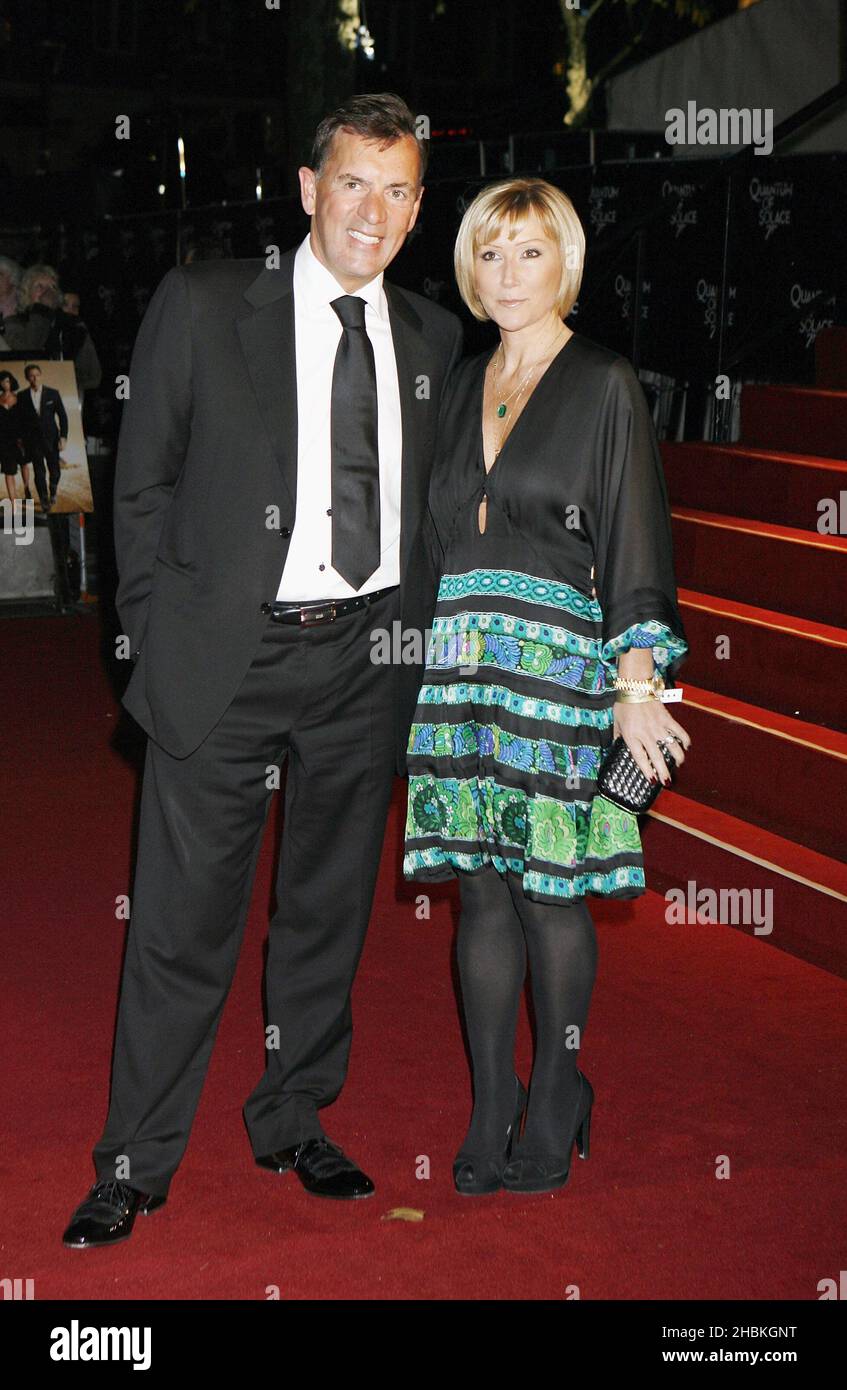 Duncan Banatyne arrives for the World premiere of 'Quantum Of Solace' at the Odeon Leicester Square, WC2. Stock Photo
