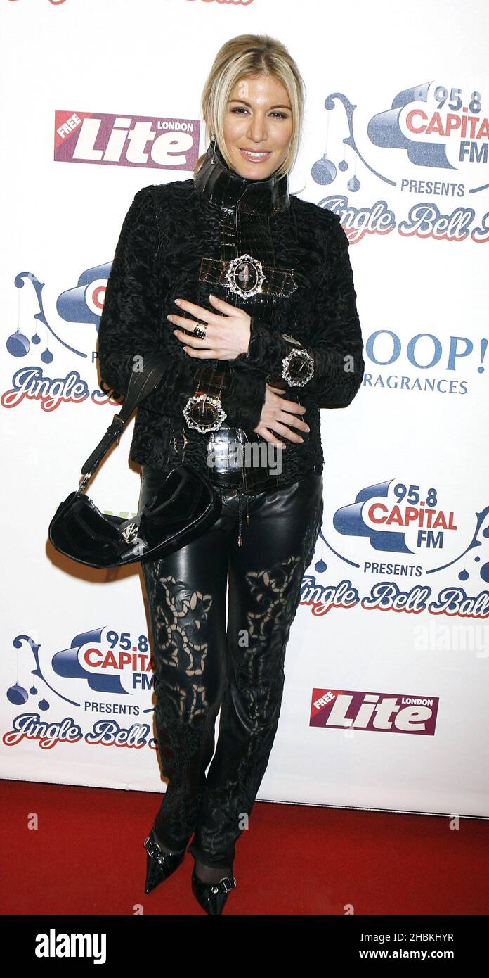 Hofit Golan arrives at the Jingle Bell Ball at the O2 Arena in London. Stock Photo