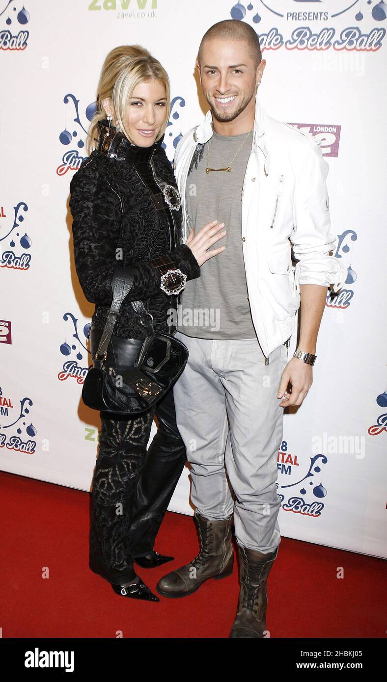 Hofit Golan and Brian Friedman arrive at the Jingle Bell Ball at the O2