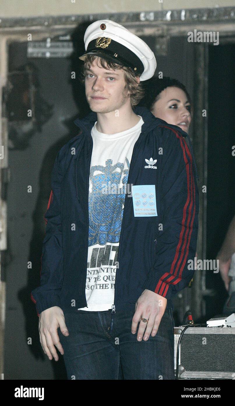 Alfie Allen watches his sister Lily Allen performs at G-A-Y in the