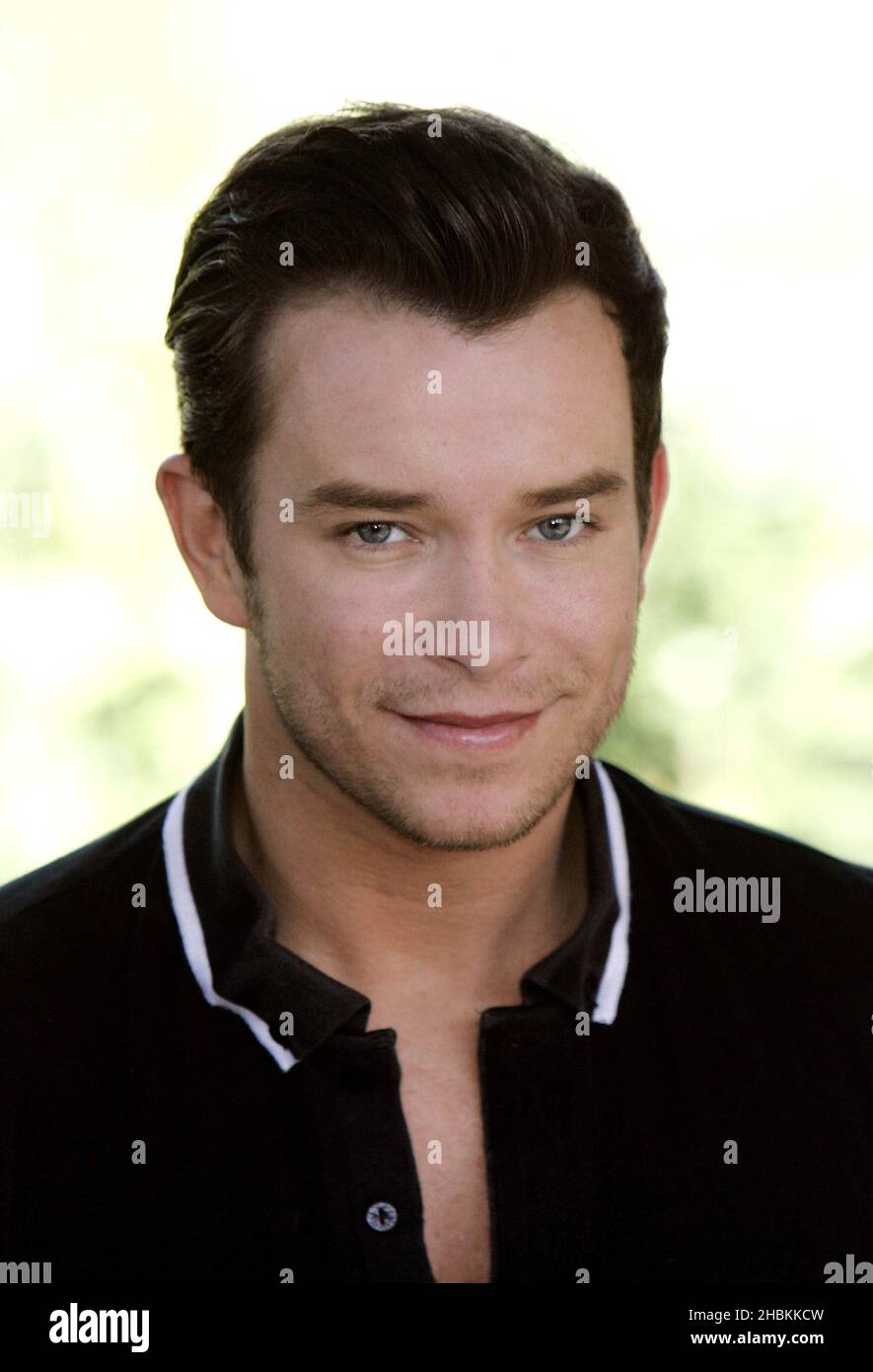 Stephen Gately pledges his support to conservation charity 21st Century Tiger to raise awareness of the threat of extinction for tigers, at ZSL London Zoo. Stock Photo
