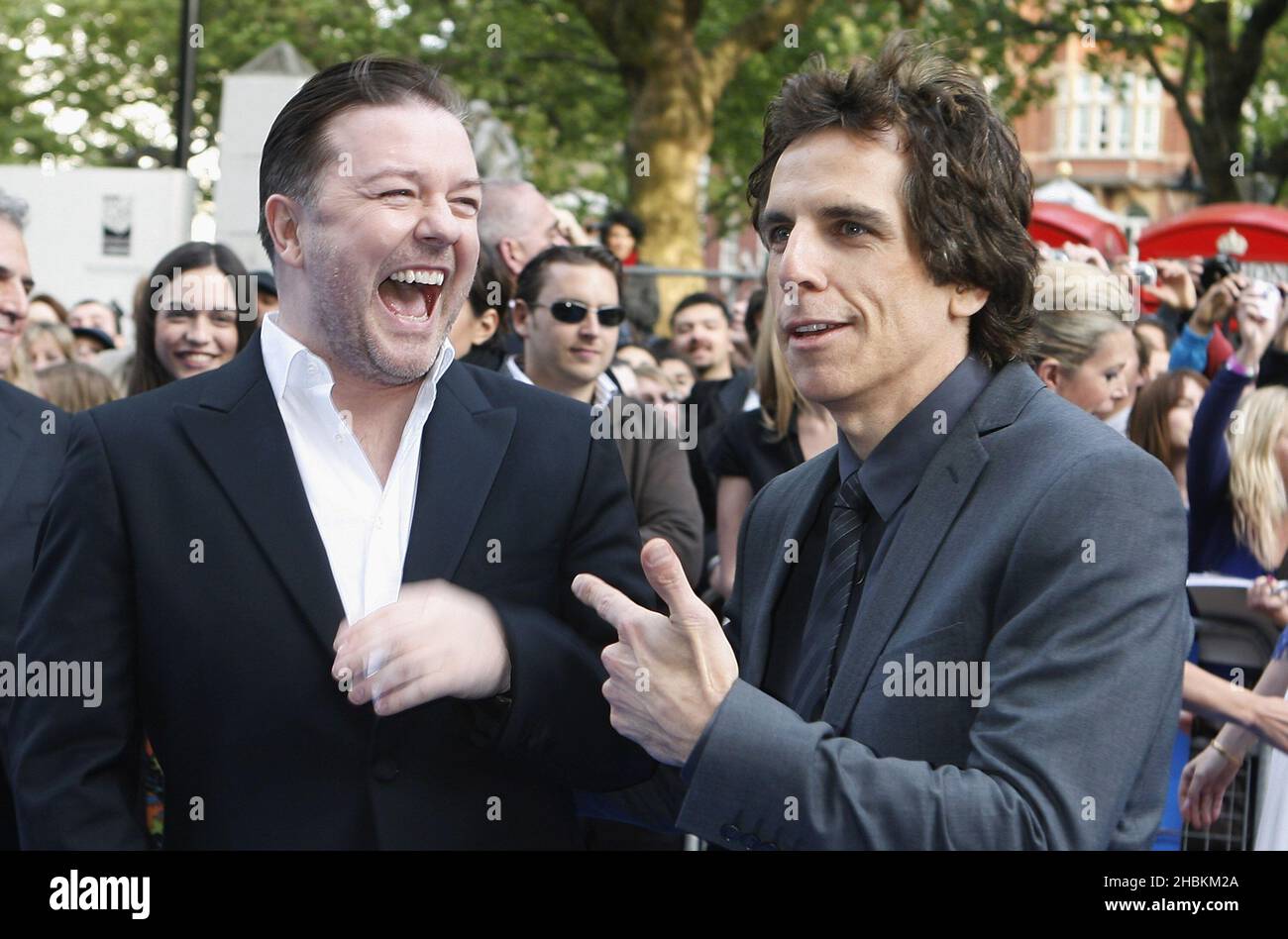 Ricky Gervais and Ben Stiller arrive The World Premiere of Night at the