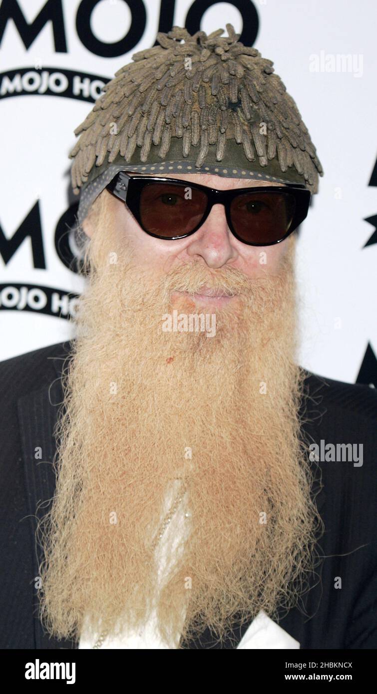 Billy Gibbons of ZZ Top arrives at the MOJO Awards at The Brewery in London  Stock Photo - Alamy