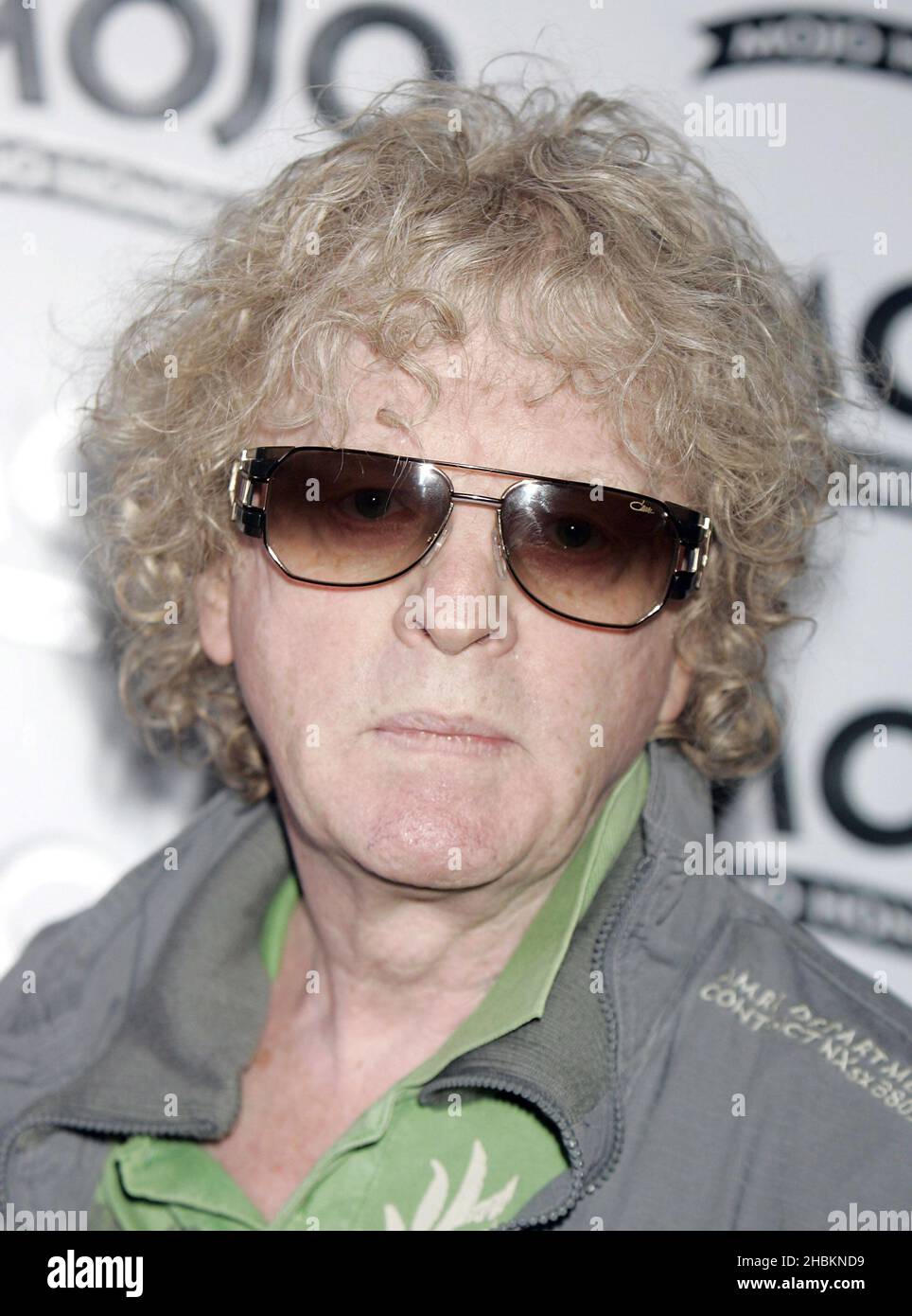 Ian Hunter of Mott The Hoople arrives at the MOJO Awards at The Brewery in London. Stock Photo