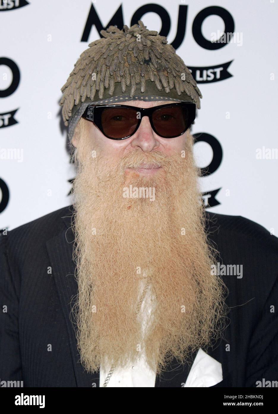 Billy Gibbons of ZZ Top arrives at the MOJO Awards at The Brewery in London. Stock Photo