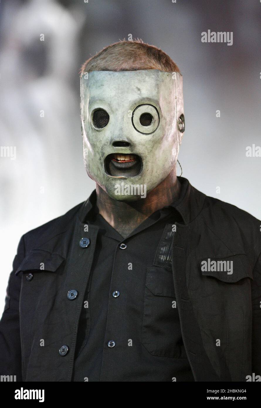 Corey of Slipknotperforms on the main at the Download Festival 2009 at Donnington in Derby Stock - Alamy