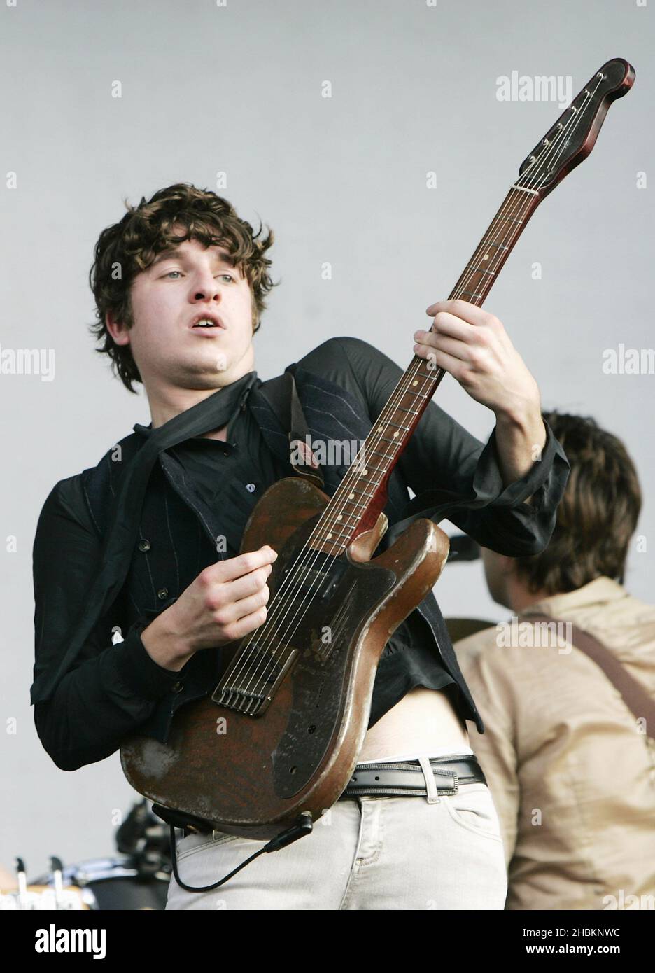 Luke Pritchard of The Kooks performs on stage on day one of the Hard Rock Calling Festival in Hyde Park, London. Stock Photo