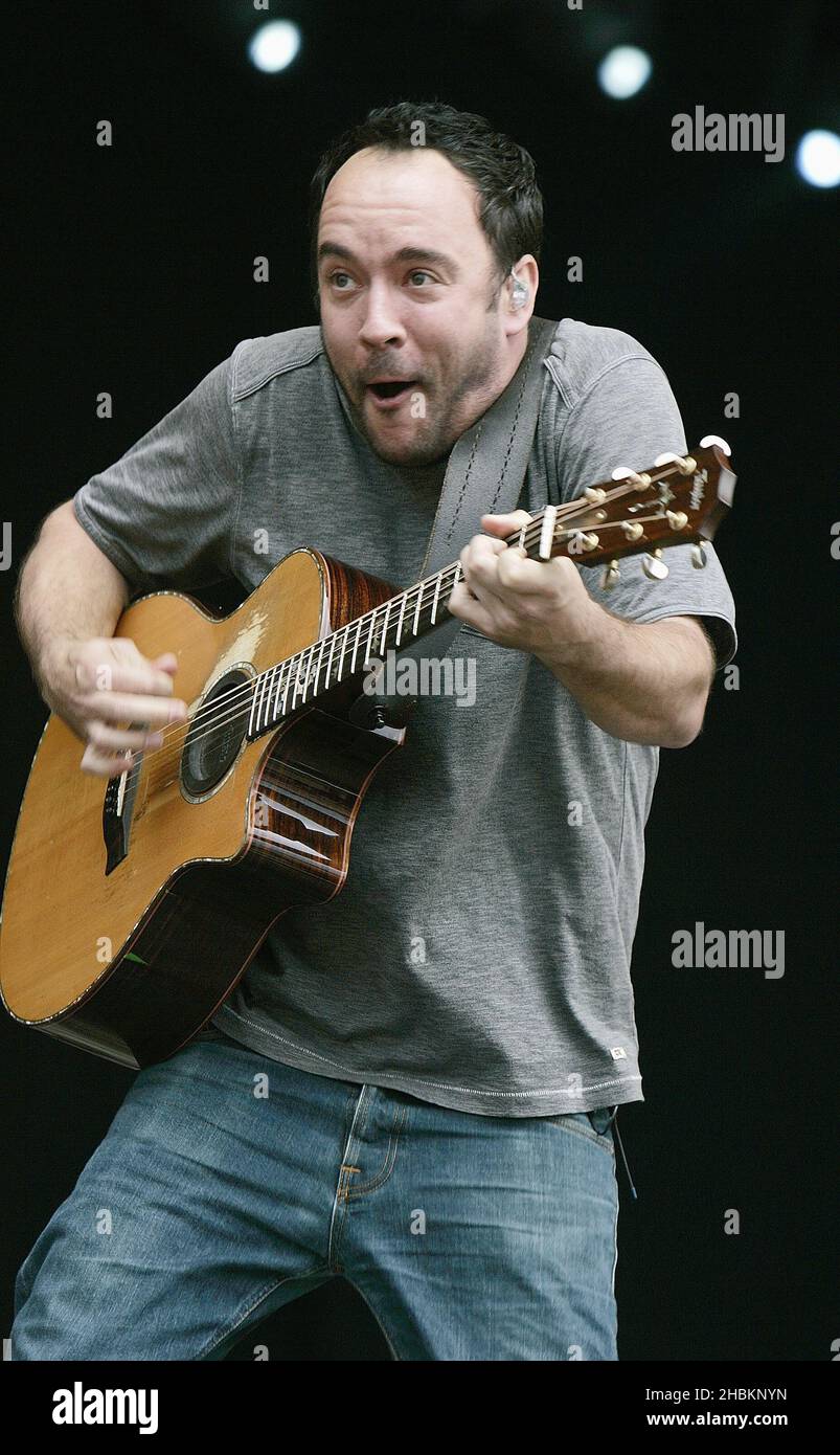Dave Matthews and the Dave Matthews Band perform at Hard Rock Calling