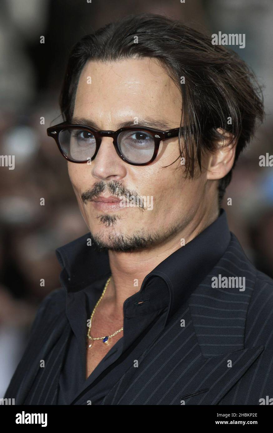 Johnny Depp arriving for the European premiere of Public Enemies at the ...
