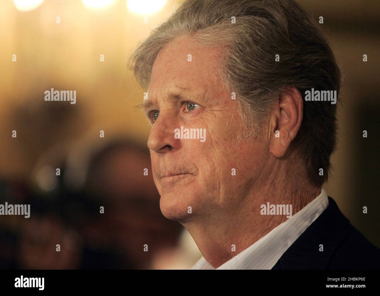 Brian Wilson of The Beach Boys arrives at the Nordoff Robbins O2 Silver Clef Awards at the Hilton Hotel, London. Stock Photo