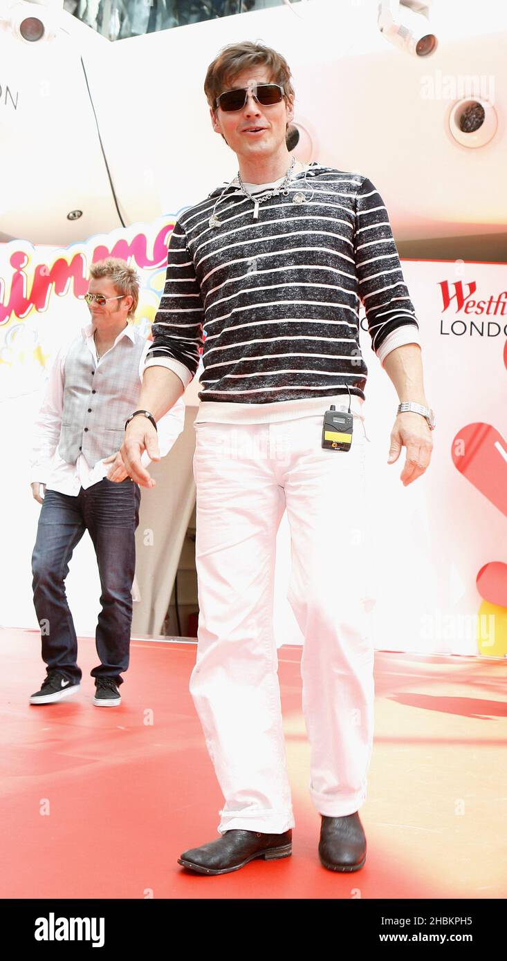 Morten Harket (vocals) performs at Shimmer 09l at Westfield Shopping Centre, London. Stock Photo