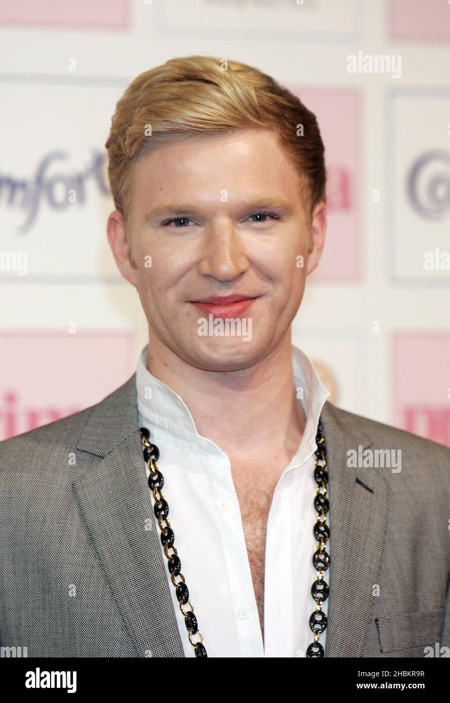 Henry Conway arrives at the Comfort Prima High Street Fashion Awards at the Battersea Evolution in London. Stock Photo