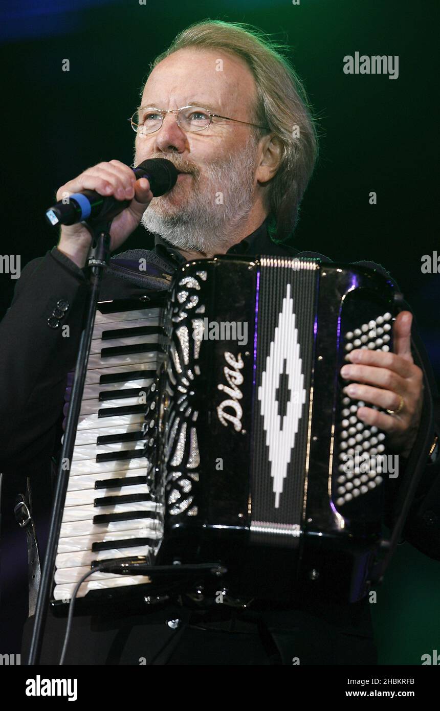Benny Anderson of Abba performs on stage at the 'We Love Abba, Thank ...