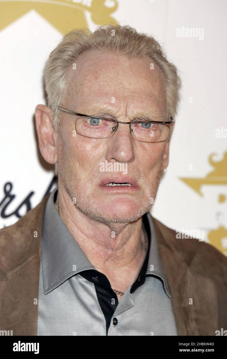 Ginger Baker with Classic Rock Magazine Innovater Award at the Classic