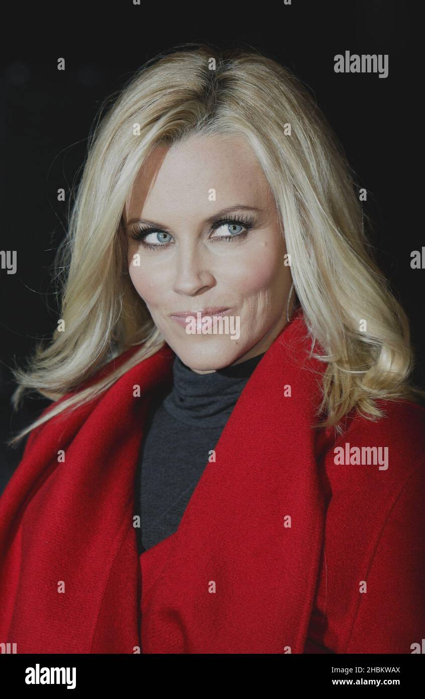 Jenny McCarthy arrives at the 'A Christmas Carol' premiere in Leicester Square, London. Stock Photo