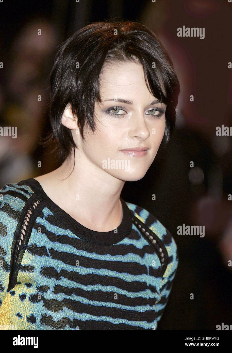 Kristen Stewart arrives at the UK Fan Party of The Twilight Saga: New Moon at the Battersea Evolution,London Stock Photo